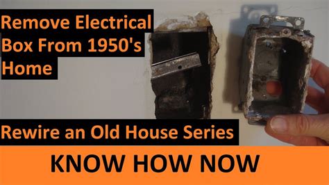 remove old electrical box|replace existing electrical box.